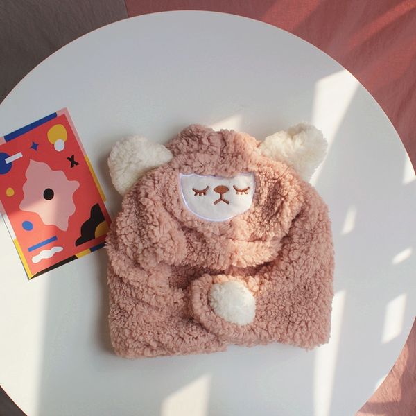japanese and korean warm trendy cute cotton velvet lamb one-piece hat scarf warm male and female baby children's scarf, Yellow
japanese and korean warm trendy cute cotton velvet lamb one-piece hat scarf warm male and female baby children's scarf, Yellow