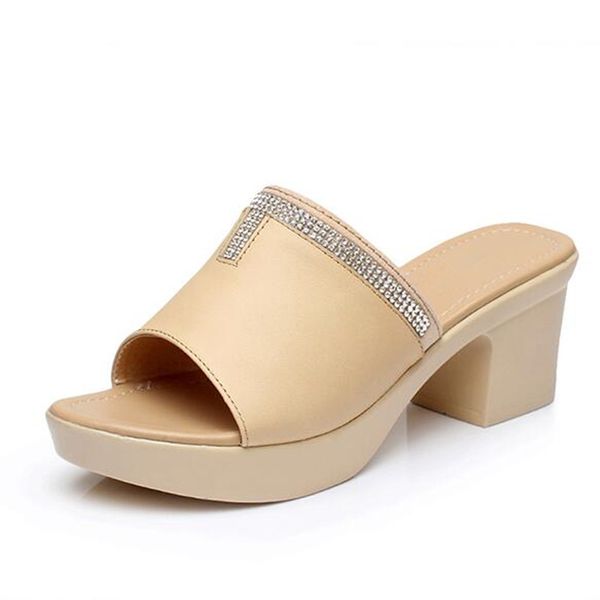 2020 summer new fashion rhinestone cowhide leather shoes large size women sandals simple elegant women slipper high heels 5.5cm, Black
2020 summer new fashion rhinestone cowhide leather shoes large size women sandals simple elegant women slipper high heels 5.5cm, Black