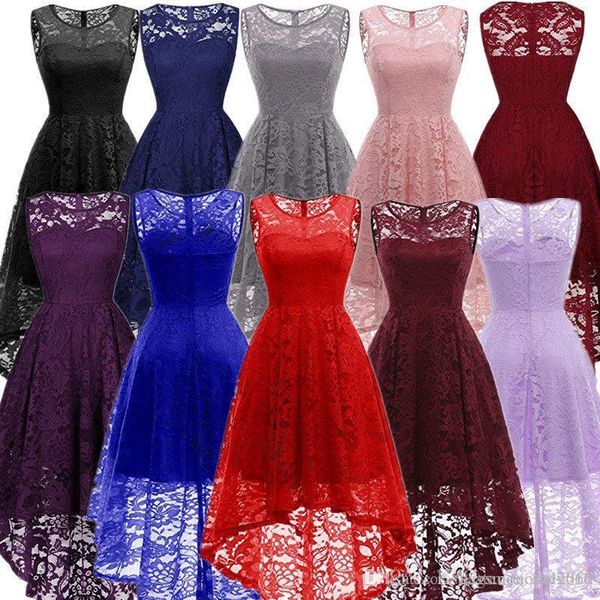 2019 women's sheer straps sleeveless hi-lo lace bridesmaid wedding party dress empire pleated junior homecoming short gown cocktail dre, White;black
2019 women's sheer straps sleeveless hi-lo lace bridesmaid wedding party dress empire pleated junior homecoming short gown cocktail dre, White;black
