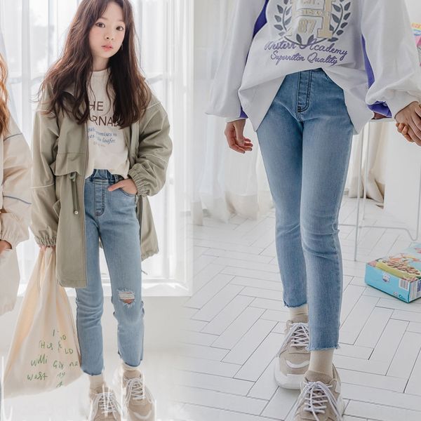 5gibq children's jeans pencil pants jeans stretch pencil pants 2020 medium and small girls solid color all-match trousers parent-child, Blue
5gibq children's jeans pencil pants jeans stretch pencil pants 2020 medium and small girls solid color all-match trousers parent-child, Blue