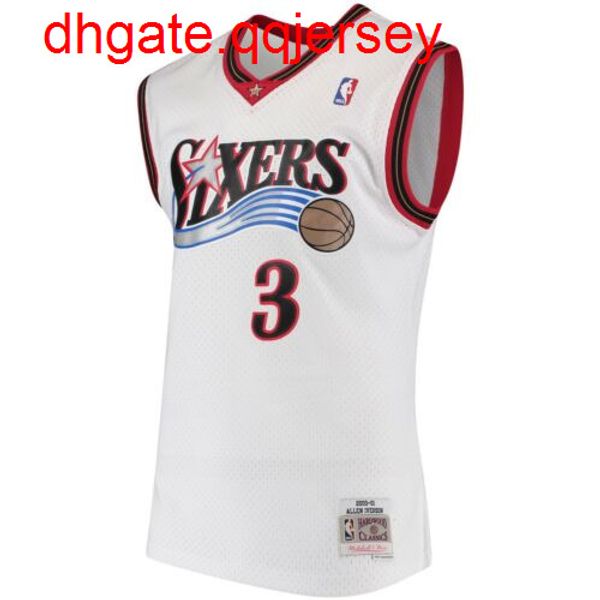 allen iverson mitchell ness white 2000-01 classic jersey throwbacks vest stitched basketball jerseys, Gray
allen iverson mitchell ness white 2000-01 classic jersey throwbacks vest stitched basketball jerseys, Gray