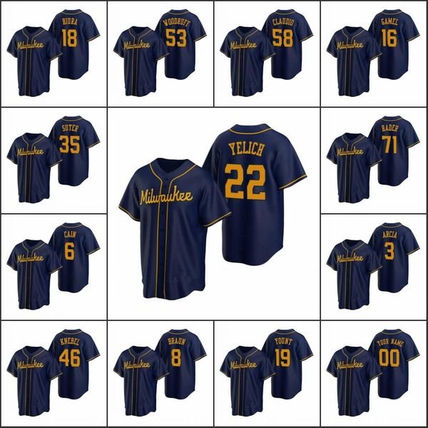 milwaukeebrewers men #19 robin yount 22 christian yelich 8 ryan braun women youth custom navy replica alternate jersey, Black
milwaukeebrewers men #19 robin yount 22 christian yelich 8 ryan braun women youth custom navy replica alternate jersey, Black