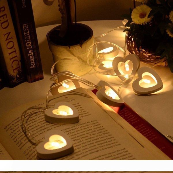 2M 20 LED Love Wooden Heart Ivory Warm White Battery Powered Light String for Holiday Decoration Halloween Valentine's Day Christmas 
2M 20 LED Love Wooden Heart Ivory Warm White Battery Powered Light String for Holiday Decoration Halloween Valentine's Day Christmas