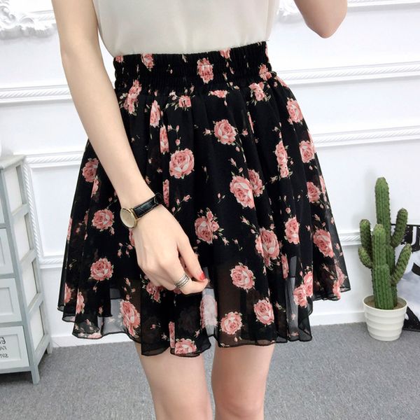 summer 2020 chiffon women skirt flower printed korean style skirts women high waist beach short skirt plus size women clothing, Black
summer 2020 chiffon women skirt flower printed korean style skirts women high waist beach short skirt plus size women clothing, Black