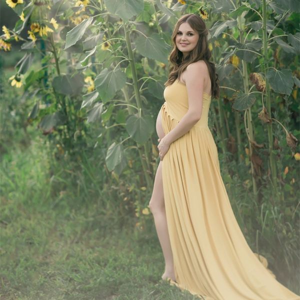 maternity dresses baby shower long pregnancy dress pgraphy props split front pregnant women maxi gown for p shoots, White
maternity dresses baby shower long pregnancy dress pgraphy props split front pregnant women maxi gown for p shoots, White