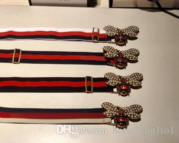 bee buckle fashion belts classic genuine elastic webbing belt for women color bar pattern belt female dress belts fashion womens strap belt, Black;brown
bee buckle fashion belts classic genuine elastic webbing belt for women color bar pattern belt female dress belts fashion womens strap belt, Black;brown
