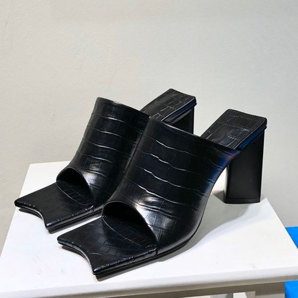 new fashion high heels sandals summer brand design square toe women shoes casual slip-on female sandals, Black
new fashion high heels sandals summer brand design square toe women shoes casual slip-on female sandals, Black