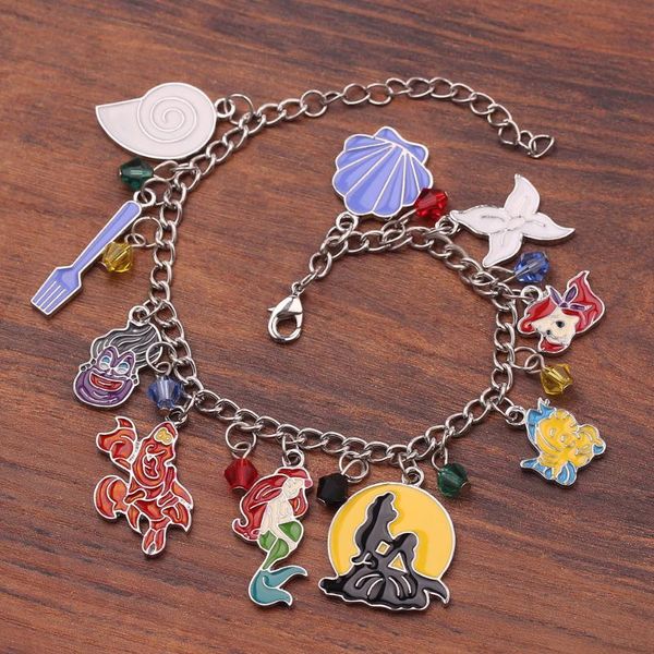 mermaid bracelet the little mermaid conch charm bracelet for women girl wrist fashion jewelry accessories gifts, Black
mermaid bracelet the little mermaid conch charm bracelet for women girl wrist fashion jewelry accessories gifts, Black
