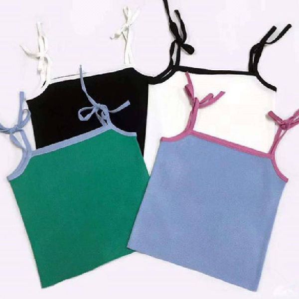 2020new summer women's small fresh lace knitted tight-fitting short sling strapless sleeveless trendy vest, Black;white
2020new summer women's small fresh lace knitted tight-fitting short sling strapless sleeveless trendy vest, Black;white