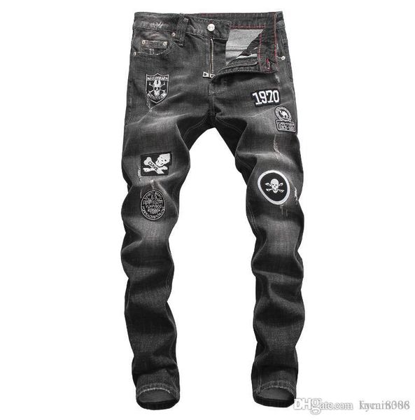 d2019 fashion new style brand men's denim jean embroidery tiger pants holes jeans zipper men stretch hole jeans #8638, Blue
d2019 fashion new style brand men's denim jean embroidery tiger pants holes jeans zipper men stretch hole jeans #8638, Blue