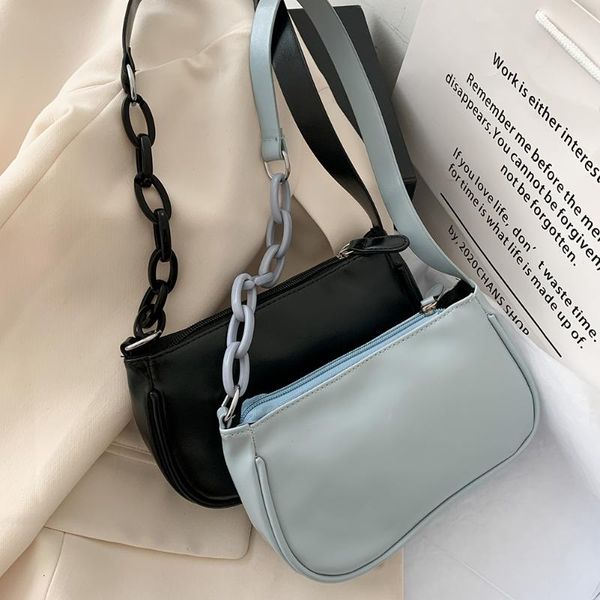 chic fashion women chain underarm shoulder bags classic texture creative design solid casual totes small handbags
chic fashion women chain underarm shoulder bags classic texture creative design solid casual totes small handbags