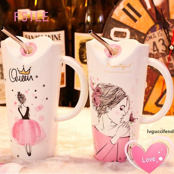 fsile cup creative personality trend mug with lid spoon large capacity female straw office fashion breakfast cute girly heart t200506
fsile cup creative personality trend mug with lid spoon large capacity female straw office fashion breakfast cute girly heart t200506