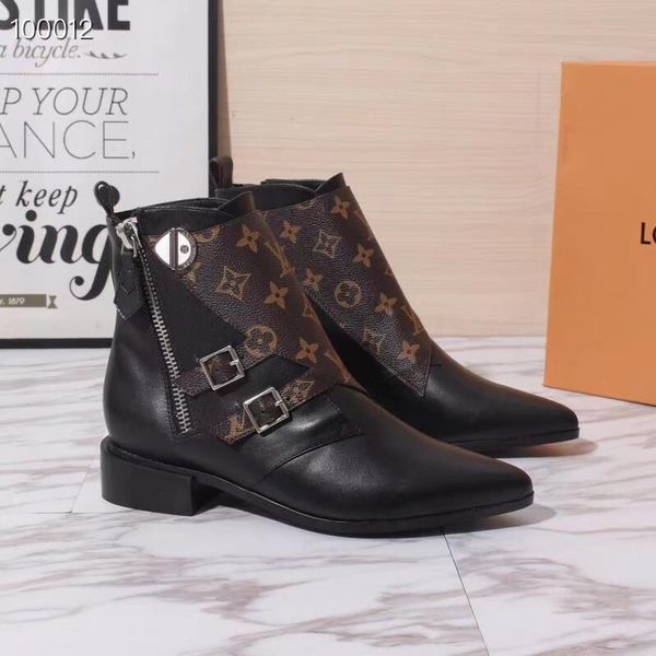 new2 fashion pattern ladies boots ladies thick bottom zipper ladies boots business casual shoes original box packaging fast delivery, Black
new2 fashion pattern ladies boots ladies thick bottom zipper ladies boots business casual shoes original box packaging fast delivery, Black