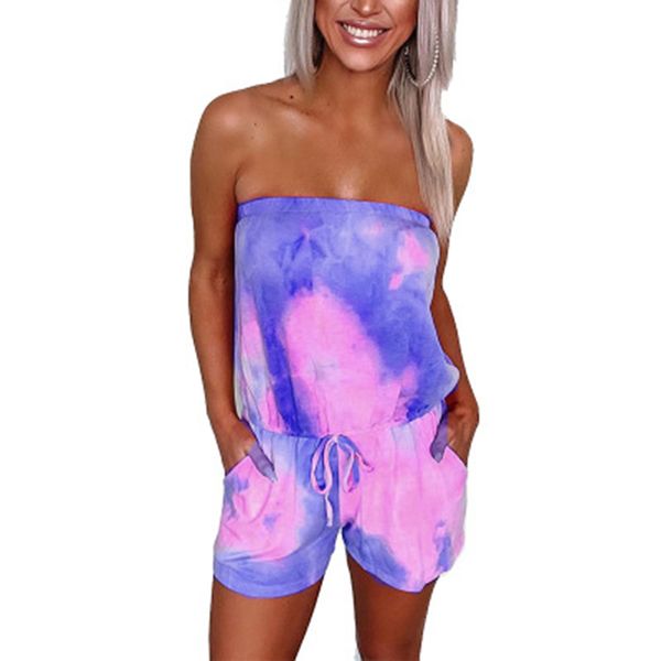 off shoulder tube jumpsuit drawstring strapless tie-dyed pockets shorts female one-way neck tube shorts jumpsuit, Black;white
off shoulder tube jumpsuit drawstring strapless tie-dyed pockets shorts female one-way neck tube shorts jumpsuit, Black;white