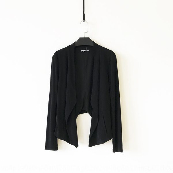 famous women's fashion irregular solid color simple black cardigan coat small suit autumn all-match coat, White;black
famous women's fashion irregular solid color simple black cardigan coat small suit autumn all-match coat, White;black