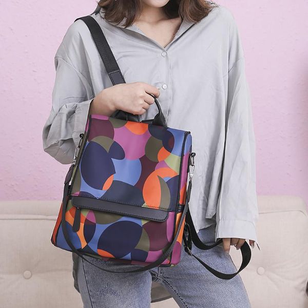 women's backpack colorblock waterproof oxford cloth casual backpack wild travel student patchwork travel student bag t
women's backpack colorblock waterproof oxford cloth casual backpack wild travel student patchwork travel student bag t
