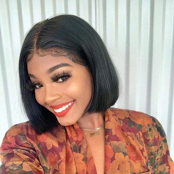 fashion lace front human hair wigs straight brazilian remy hair mid-length wigs pre-plucked lace closure 13x4 frontal wigs, Black
fashion lace front human hair wigs straight brazilian remy hair mid-length wigs pre-plucked lace closure 13x4 frontal wigs, Black