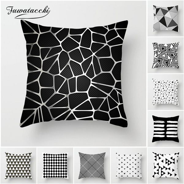 fuwatacchi white geometric cushion cover black diamond star stripe pillow case home bedroom sofa decor pillow cover 45*45 cm
fuwatacchi white geometric cushion cover black diamond star stripe pillow case home bedroom sofa decor pillow cover 45*45 cm