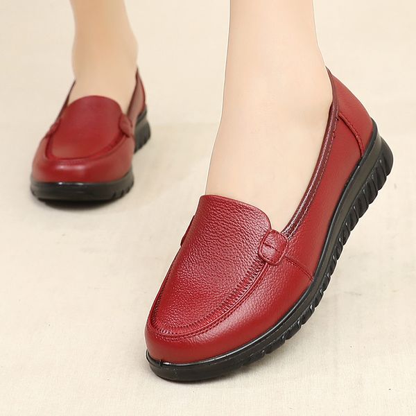 2020 spring autumn fashion genuine leather women flats shoes female casual soft bottom slip on work shoes ladies flat, Black
2020 spring autumn fashion genuine leather women flats shoes female casual soft bottom slip on work shoes ladies flat, Black