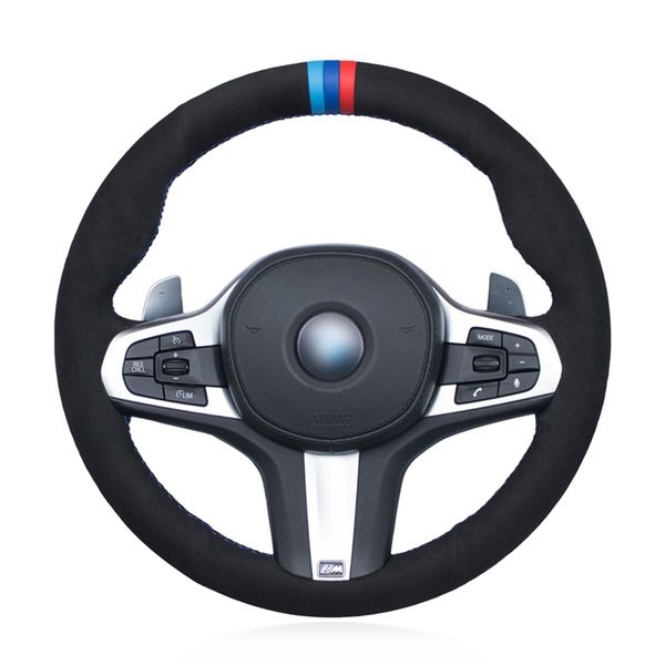 black suede diy car steering wheel cover for m sport g30 g31 g32 g20 g21 g14 g15 g16 x3 g01 x4 g02 x5 g05 parts
black suede diy car steering wheel cover for m sport g30 g31 g32 g20 g21 g14 g15 g16 x3 g01 x4 g02 x5 g05 parts