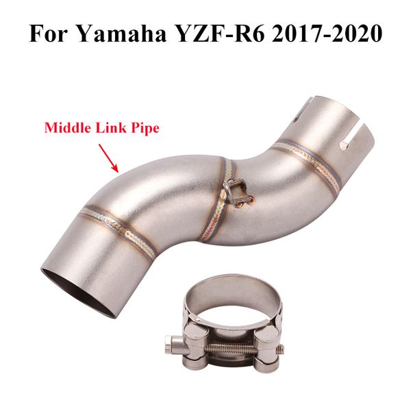 motorcycle exhaust system pipe stainless steel middle link pipe mid section tube for yzf r6 slip on 2020 2020
motorcycle exhaust system pipe stainless steel middle link pipe mid section tube for yzf r6 slip on 2020 2020
