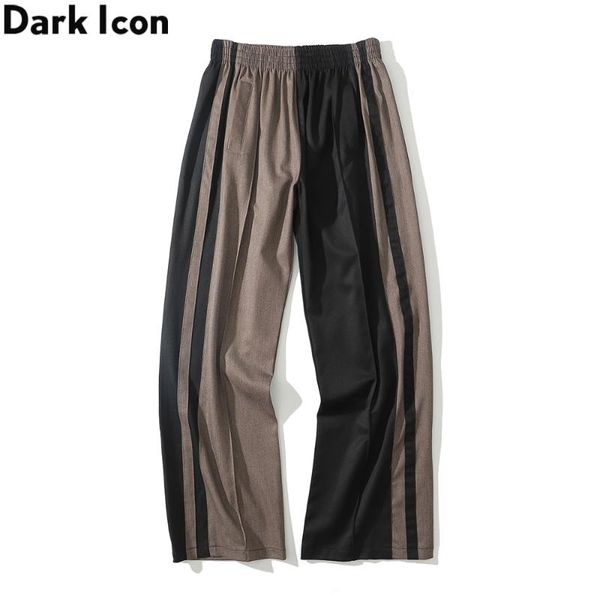 dark striped side split pants men elastic waist wide leg men's pants trousers man, Black
dark striped side split pants men elastic waist wide leg men's pants trousers man, Black