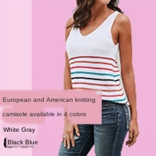 pkip3 knitted armless 2020 new loose u-collar color strip small knitted armless female 2020 new loose u-collar vest color strip small vest f, Camo
pkip3 knitted armless 2020 new loose u-collar color strip small knitted armless female 2020 new loose u-collar vest color strip small vest f, Camo