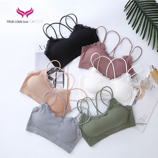 new style bear lace threaded back wrap chest without steel ring anti-exposure gathered sports camisole lace vest vest for women, White
new style bear lace threaded back wrap chest without steel ring anti-exposure gathered sports camisole lace vest vest for women, White