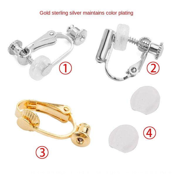 accessories real gold accessory converter electroplated clip converter no need to cut ear needle screw painless u-shaped ear clip, Silver
accessories real gold accessory converter electroplated clip converter no need to cut ear needle screw painless u-shaped ear clip, Silver