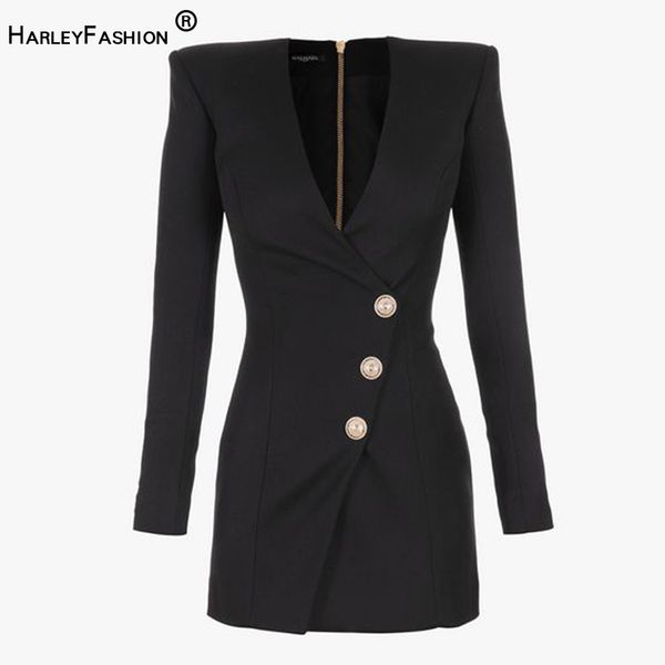 casual dresses harleyfashion quality long sleeve v-neck slim staight sheath short black dress buttons women skinny, Black;gray
casual dresses harleyfashion quality long sleeve v-neck slim staight sheath short black dress buttons women skinny, Black;gray