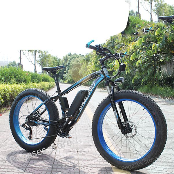26inch electric bike 1000w 17.5ah beach bike 4.0 fat tire bicycle 48v mens mountain snow ebike e, Silver;blue
26inch electric bike 1000w 17.5ah beach bike 4.0 fat tire bicycle 48v mens mountain snow ebike e, Silver;blue
