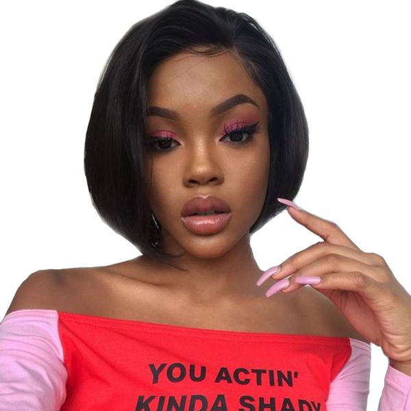 human hair wigs short bob wig peruvian straight human hair lace wig for black women natural color remy hair, Black;brown
human hair wigs short bob wig peruvian straight human hair lace wig for black women natural color remy hair, Black;brown