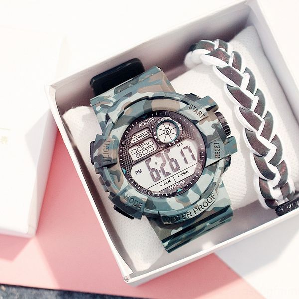 exklx sports luminous electronic watch men's waterproof non-mechanical junior middle school students luminous tide electronic watch men, Blue
exklx sports luminous electronic watch men's waterproof non-mechanical junior middle school students luminous tide electronic watch men, Blue