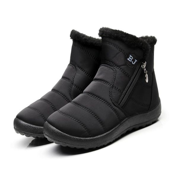2020 autumn and winter new snow boots women's middle tube thick plush waterproof cotton booties side zipper snow boots 43, Black
2020 autumn and winter new snow boots women's middle tube thick plush waterproof cotton booties side zipper snow boots 43, Black