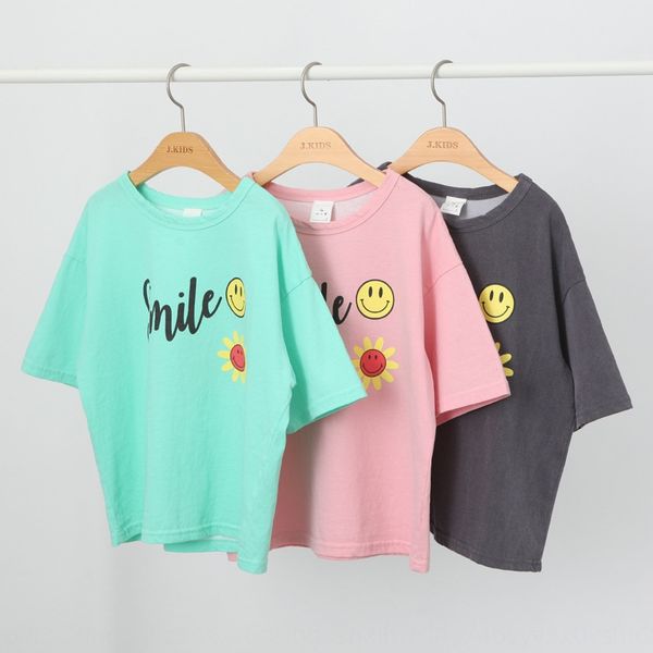 skxwj j4863 korean style summer new clothing smiling face sunflower fun t-shirt casual boys and girls cute short children's t-shirt chi, Blue
skxwj j4863 korean style summer new clothing smiling face sunflower fun t-shirt casual boys and girls cute short children's t-shirt chi, Blue