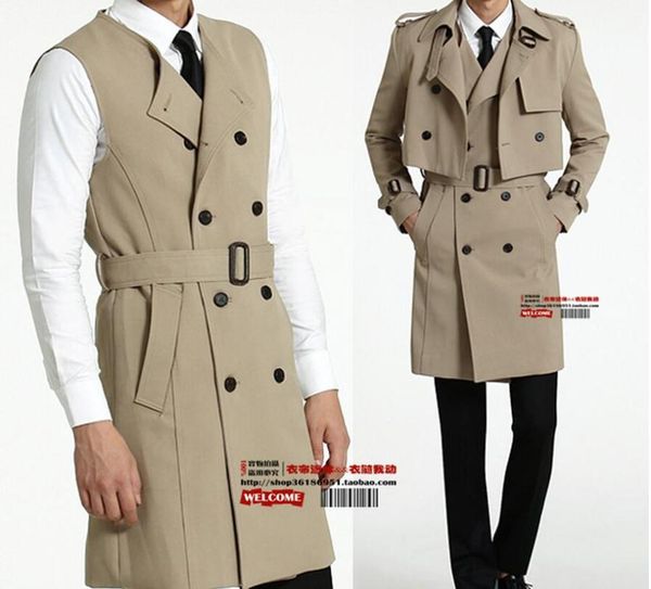 s---6xl 2020 spring/autumn male new fashion ma3 jia3 small coat plus-size two-piece trench coat, Tan;black
s---6xl 2020 spring/autumn male new fashion ma3 jia3 small coat plus-size two-piece trench coat, Tan;black