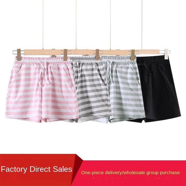 cotton couple and pajamas shortsmen's and women's striped shorts five-point pajamas home wear thin loose beach sports shorts, Black;brown
cotton couple and pajamas shortsmen's and women's striped shorts five-point pajamas home wear thin loose beach sports shorts, Black;brown