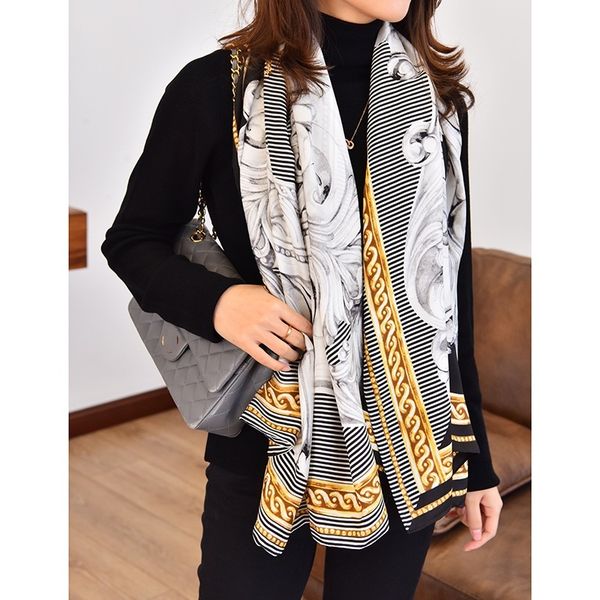 baroque style 100% silk shawl wraps scarf for women fashion accessories 130*130cm, Blue;gray
baroque style 100% silk shawl wraps scarf for women fashion accessories 130*130cm, Blue;gray