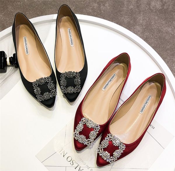 casual designer lady fashion black satin leather strass crystal point toe flats shoes brand new with original box bride shoes cs02
casual designer lady fashion black satin leather strass crystal point toe flats shoes brand new with original box bride shoes cs02