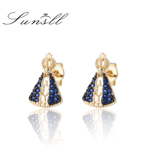 stud sunsll gold copper earring blue cubic zircon religion earrings for women fashion party unique jewelry gifts, Golden;silver
stud sunsll gold copper earring blue cubic zircon religion earrings for women fashion party unique jewelry gifts, Golden;silver