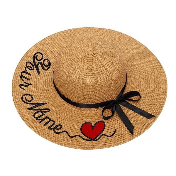 summer beach hat for womens personalized customize name text embroidery bride bridesmaid sun straw hat female sunshade caps 210311, Blue;gray
summer beach hat for womens personalized customize name text embroidery bride bridesmaid sun straw hat female sunshade caps 210311, Blue;gray