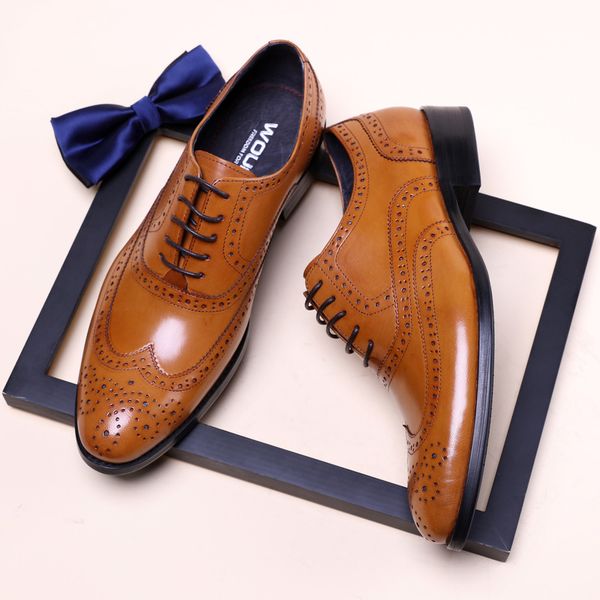 phoenix2020 pointed fashion men's formal british business leather korean hollow embossed lace-up casual shoes, Black
phoenix2020 pointed fashion men's formal british business leather korean hollow embossed lace-up casual shoes, Black