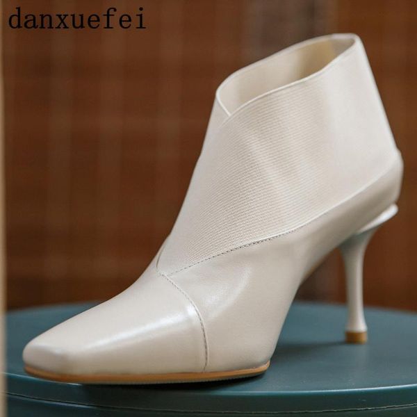 dress shoes women's genuine leather elastic patchwork slip-on thin high heel ladies evening pumps pointed toe elegant party, Black
dress shoes women's genuine leather elastic patchwork slip-on thin high heel ladies evening pumps pointed toe elegant party, Black