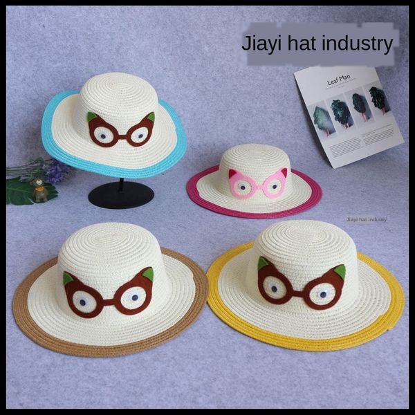 children's new korean glasses flat edge jazz sunshade beach straw glasses straw hat hat tide, Blue;gray
children's new korean glasses flat edge jazz sunshade beach straw glasses straw hat hat tide, Blue;gray