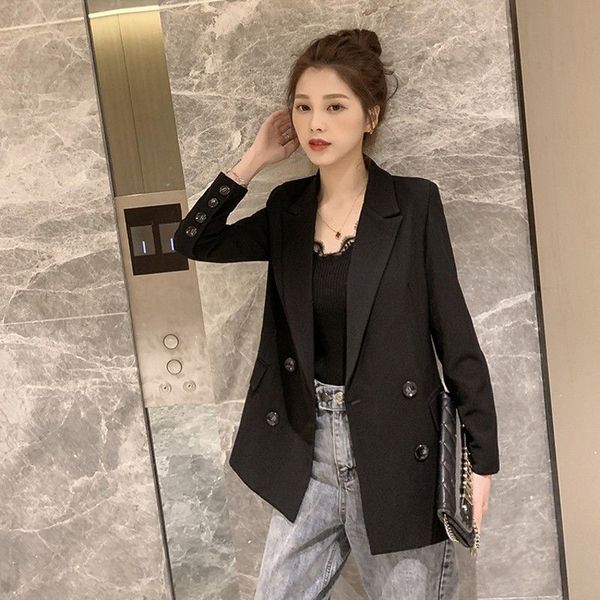 2020 spring autumn new fashion chic women double breasted suit coat business work office ladies casual blazer jackets w01, White;black
2020 spring autumn new fashion chic women double breasted suit coat business work office ladies casual blazer jackets w01, White;black