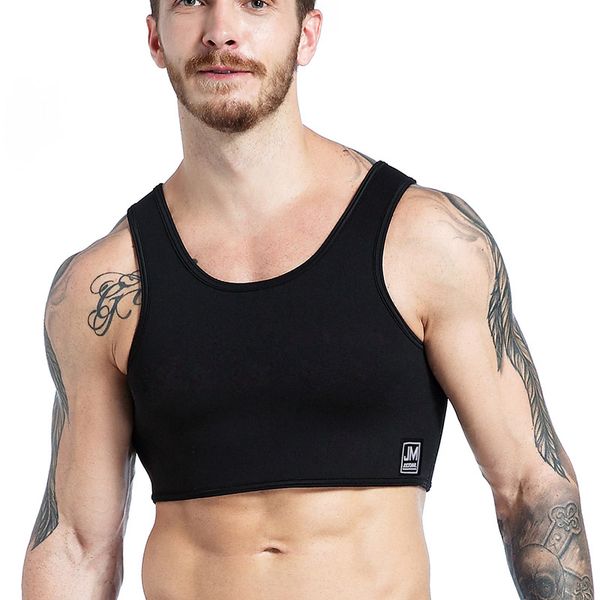 jockmail men' neoprene brace vest chest support strap,men' tight wrap gay sports protective clothing tank, White;black
jockmail men' neoprene brace vest chest support strap,men' tight wrap gay sports protective clothing tank, White;black