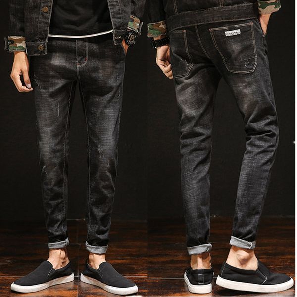 2020 in autumn the new solid color black compact small straight tube slim micro-elastic denim casual fashion denim trousersd7180, Blue
2020 in autumn the new solid color black compact small straight tube slim micro-elastic denim casual fashion denim trousersd7180, Blue
