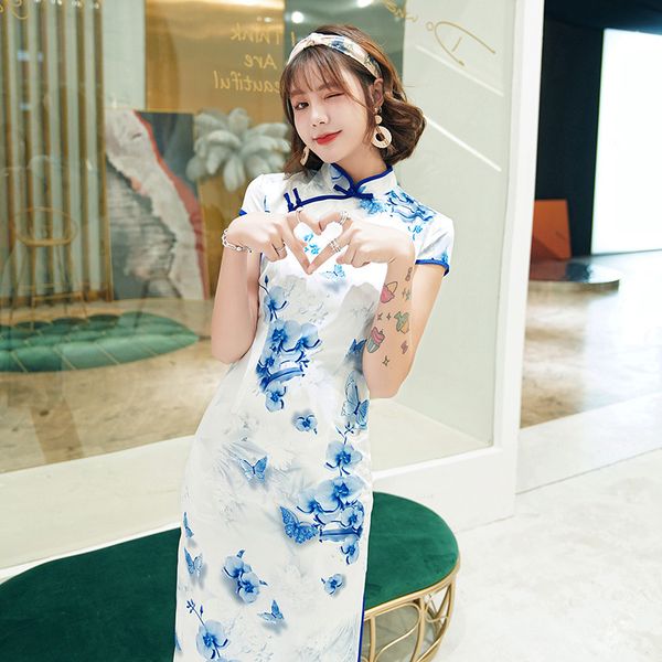 ethnic clothing vintage woman cheongsam dress retro traditional dresses women's elegant oriental style, Red
ethnic clothing vintage woman cheongsam dress retro traditional dresses women's elegant oriental style, Red