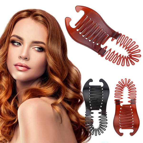 new side interlocking plastic comb styling tool hair care styling salon styling tool adjustable hair clip, Silver
new side interlocking plastic comb styling tool hair care styling salon styling tool adjustable hair clip, Silver
