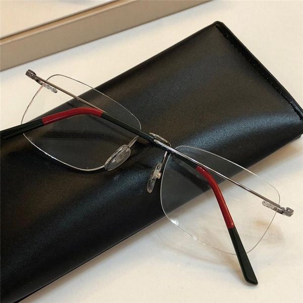 2020 luxury designer optical glasses square frameless glasses trend simple style eyewear come with case, White;black
2020 luxury designer optical glasses square frameless glasses trend simple style eyewear come with case, White;black